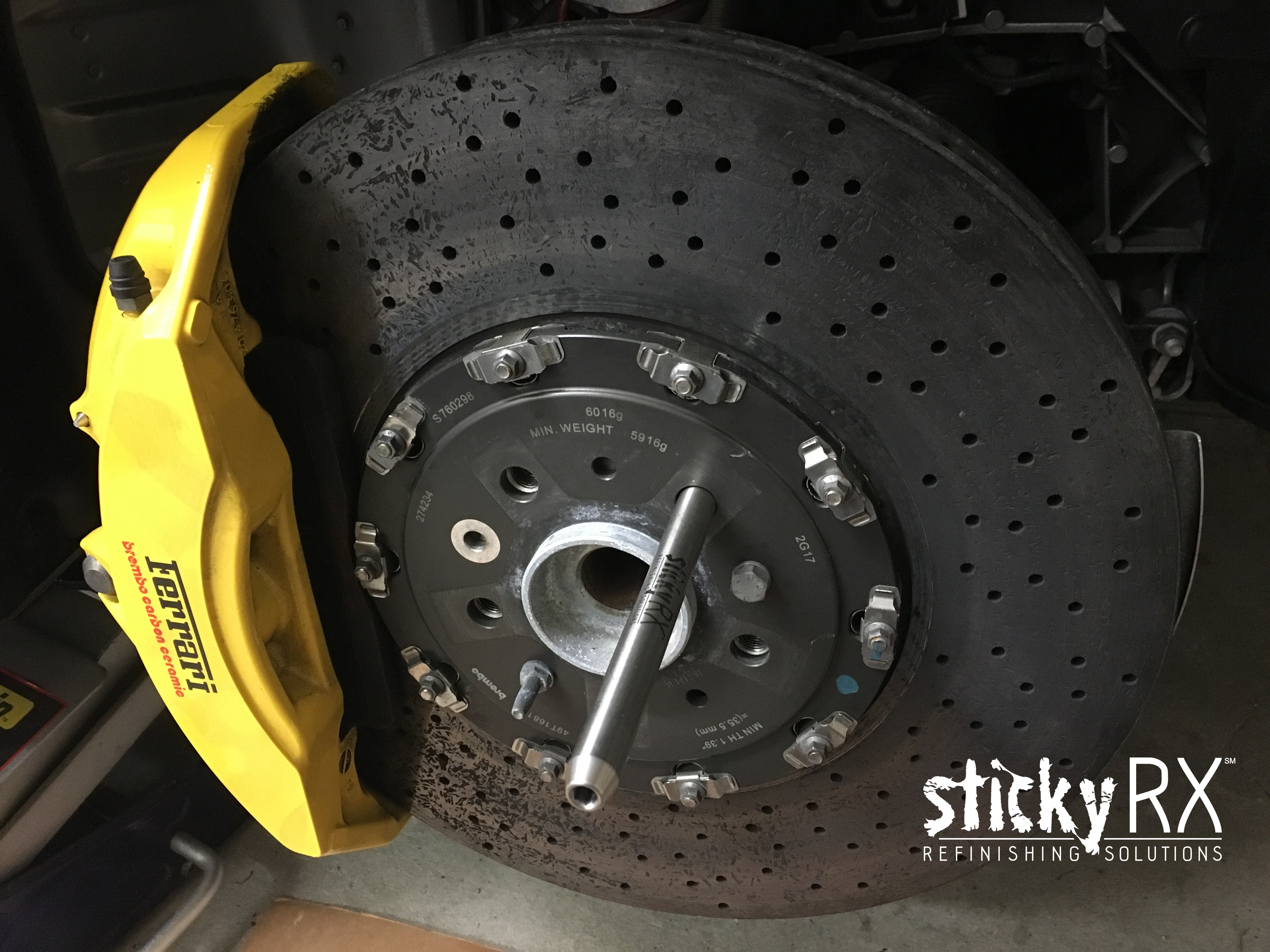 Sticky RX Refinishing Solutions Ferrari Wheel Mounting Tool 06